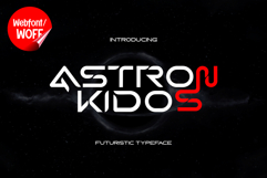 Astron Kidos | Futuristic Webfont for Modern Digital Design Product Image 1