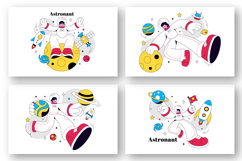 10 Astronaut Vector Illustration Product Image 3