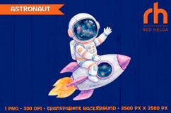 cute astronaut clipart, watercolor astronaut, kids t-shirt design, nursery decor, sublimation design, boys room decor, space watercolor, boy birthday shirt, space party decor, space travel design, rocket ship png, outer space clipart, kids t-shirt design