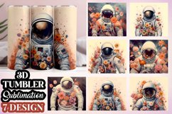 Astronaut 3D Tumbler Sublimation Bundle Product Image 1