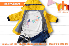 cute astronaut clipart, watercolor astronaut, kids t-shirt design, nursery decor, sublimation design, boys room decor, space watercolor, boy birthday shirt, space party decor, bubble astronaut, astronaut png, space watercolor, planet clipart, kids shirt