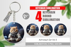 Keychain Astronaut Cat Product Image 1
