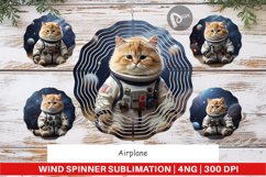 Wind Spinner Astronaut Cat Product Image 1