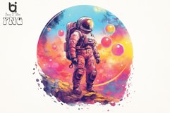 Astronaut watercolor sublimation png bundle Product Image 4