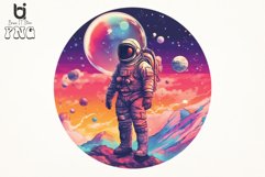 Astronaut watercolor sublimation png bundle Product Image 5