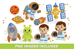 Astronaut Elements 3D SVG Product Image 4