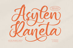 Asylen Raneta Cute Script Font Product Image 1