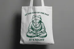 Sarcastic Meditating Zen Frog Anti Quote SVG Cut File Product Image 2