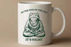 Sarcastic Meditating Zen Frog Anti Quote SVG Cut File Product Image 3