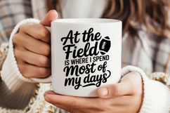 At the Field Is Where I Spend Most of My Days SVG | Football Product Image 4