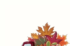 Red Fall Truck Png Digital Download for Sublimation Product Image 2