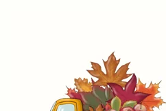 Yellow Fall Truck Png Digital Download for Sublimation Product Image 2