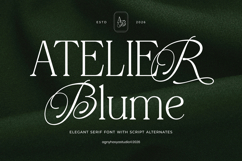 Atelier Blume - Elegant Serif Font with Script Alternates Product Image 1