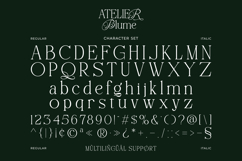 Atelier Blume - Elegant Serif Font with Script Alternates Product Image 15