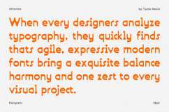 Athenzo - Sleek Modern Reverse Contrast Logo Sans Product Image 7