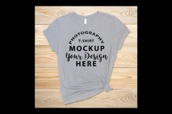 Bella Canvas 3001 Tshirt Mock-up ATHLETIC HEATHER Product Image 1