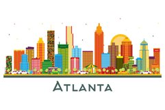 Atlanta Georgia USA City Skyline. Product Image 1
