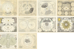 10 Vintage Celestial Atlas Astronomy Artworks Set 1 Product Image 2