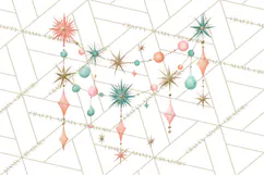 Atomic Christmas PNG Clipart, Retro Holiday Art Cllip Art Product Image 2
