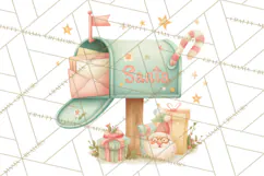 Atomic Christmas PNG Clipart, Retro Holiday Art Cllip Art Product Image 4
