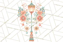 Atomic Christmas PNG Clipart, Retro Holiday Art Cllip Art Product Image 4