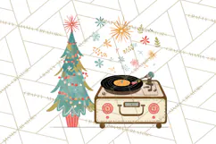 Atomic Christmas PNG Clipart, Retro Holiday Art Cllip Art Product Image 4
