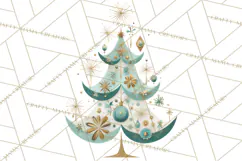 Atomic Christmas PNG Clipart, Retro Holiday Art Cllip Art Product Image 3