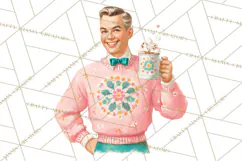 Atomic Christmas PNG Clipart, Retro Holiday Art Cllip Art Product Image 4