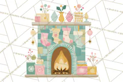 Atomic Christmas PNG Clipart, Retro Holiday Art Cllip Art Product Image 5