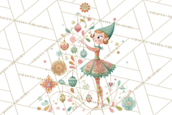 Atomic Christmas PNG Clipart, Retro Holiday Art Cllip Art Product Image 3