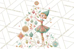 Atomic Christmas PNG Clipart, Retro Holiday Art Cllip Art Product Image 3