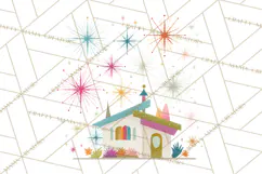 Atomic Christmas PNG Clipart, Retro Holiday Art Cllip Art Product Image 2