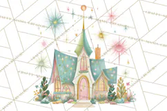 Atomic Christmas PNG Clipart, Retro Holiday Art Cllip Art Product Image 3