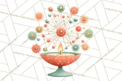 Atomic Christmas PNG Clipart, Retro Holiday Art Cllip Art Product Image 5