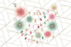 Atomic Christmas PNG Clipart, Retro Holiday Art Cllip Art Product Image 2