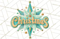 Atomic Christmas PNG Clipart, Retro Holiday Art Cllip Art Product Image 4