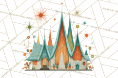 Atomic Christmas PNG Clipart, Retro Holiday Art Cllip Art Product Image 2