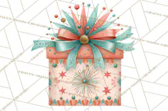 Atomic Christmas PNG Clipart, Retro Holiday Art Cllip Art Product Image 3