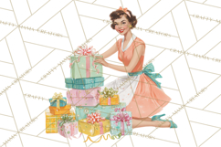 Atomic Christmas PNG Clipart, Retro Holiday Art Cllip Art Product Image 4