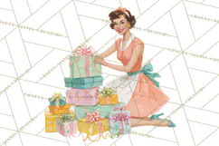 Atomic Christmas PNG Clipart, Retro Holiday Art Cllip Art Product Image 4
