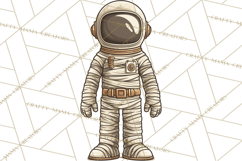 Retro Sci Fi Halloween Clipart PNG Vintage Spooky Art Product Image 2