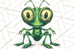 Retro Sci Fi Halloween Clipart PNG Vintage Spooky Art Product Image 4