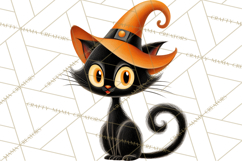 Retro Sci Fi Halloween Clipart PNG Vintage Spooky Art Product Image 2