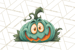 Retro Sci Fi Halloween Clipart PNG Vintage Spooky Art Product Image 4