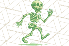 Retro Sci Fi Halloween Clipart PNG Vintage Spooky Art Product Image 3