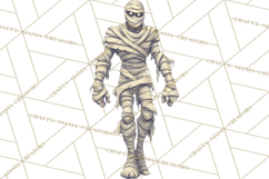 Retro Sci Fi Halloween Clipart PNG Vintage Spooky Art Product Image 5