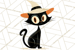 Retro Sci Fi Halloween Clipart PNG Vintage Spooky Art Product Image 3