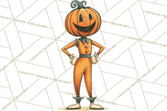 Retro Sci Fi Halloween Clipart PNG Vintage Spooky Art Product Image 3