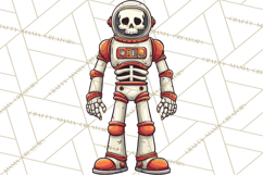 Retro Sci Fi Halloween Clipart PNG Vintage Spooky Art Product Image 3