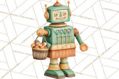 Retro Sci Fi Halloween Clipart PNG Vintage Spooky Art Product Image 4